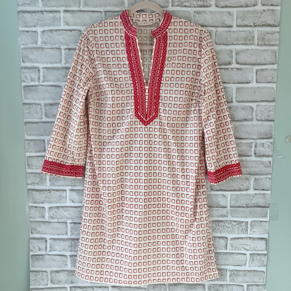 Tory Burch embroidered tunic dress size 10 - Picture 3 of 14